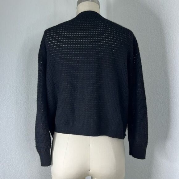 Repeat Cashmere Silver Edition Perforated Cardigan - Picture 3 of 7